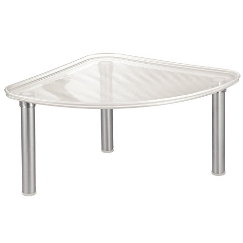 InterDesign 66130EU Linus Eckregal, durchsichtig