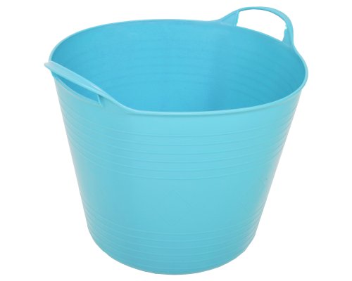 Tragekorb aus flexiblen Kunststoff, hellblau, 27 Liter Volumen - 2