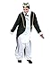 Produktbild Halloweenia - Herren Männer Kostüm Plüsch Pinguin Penguin Fell Einteiler Onesie Overall Jumpsuit, perfekt für Karneval, Fasching und Fastnacht, L, Schwarz