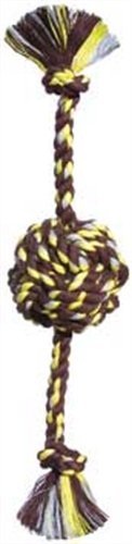 Mammoth Pet ProductsFlossy Chews Colossal 25-Inch Color Monkey Fist Ball with Rope Ends, Assorted Colors, Multicolor (20166F)