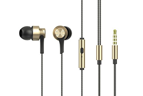 HiFuture J3 Deep Bass Hi-Fi Stereo Sound in-Ear, Metallic Wired Earphone (TPE Cable) with Mic for Smartphones, Featured Phone, Tablet,...