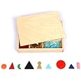 BSM Edufun Gioco Montessori Blocco Cilindri NO1 – Gioco In Legno Per Bambini 3+ Per Sviluppare Coordinazione E Prime Nozioni Geometriche
