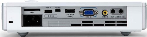 Acer K335 LED Projector, DLP, WXGA, 1000 lm, HDMI