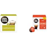 Nescafe Dolce Gusto Cappuccino 16 Kaps&uuml;l 186.4 Gr (Ekstra Krema) ve Nescafe Dolce Gusto Lungo 16 Kaps&uuml;l 89,6 Gr