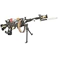 R M Enterprises Military Mission Machine Gun Toy with led Flashing Lights and Sound Effects Multicolor