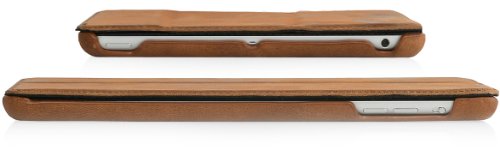 StilGut Couverture Case, Tasche aus feinstem Leder für das Apple iPad mini unterstützt Smart-Cover Funktion, Cognac Vintage - 7