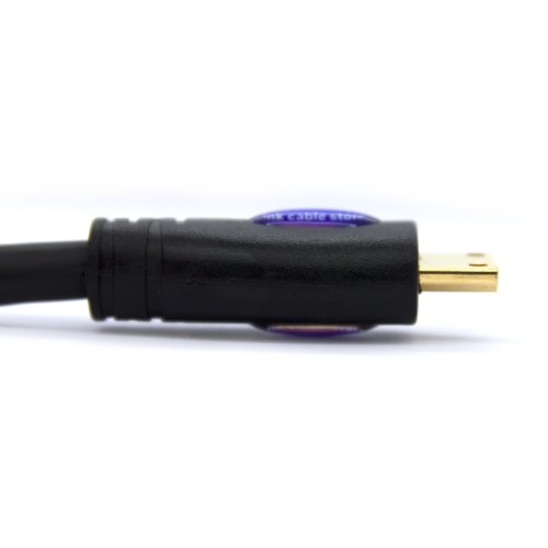 LCS – 1.5M – Mini HDMI Kabel 1.4 / 2.0 – FULL HD 1080p / Ultra HD 2160p – Hochgeschwindigkeits mit ETHERNET und 3D – Dreifach-Abschirmung – Vergoldete kontakte – Unterstützt neuen Technologien ARC – CEC – Deep Color und x.v.Color – Kompatibel mit dem neuen Tablet-PC - 3