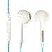 Produktbild iprotect® Premium Kopfhörer in Ear weiß mit knotenfreiem Kabel - Headset für alle Modelle wie z.B. Sony, Samsung, LG, Huawei, HTC, UVM. | Sport Kopfhörer | Ohrhörer