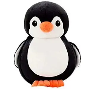 HUG n FEEL SOFT TOYS Penguin Soft toys, Baby toys, Kids toy, Toy for girl, birthday gift for girl/boys, toy gift for girls, Kids toys for boys/girl, soft toys, toys gift items, (Penguin 15cm - Black)