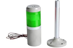 Vogueing Tool 220V Luz de advertencia LED verde normalmente brillante Luz de baliza de alarma silenciosa para área automotriz, de trabajo y residencial