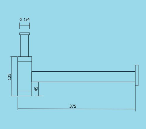 Siphon / Design Siphon / Flaschen Siphon / Geruchsverschluss / Abflussrohr / Ausziehbar / Waschtisch Siphon - 2