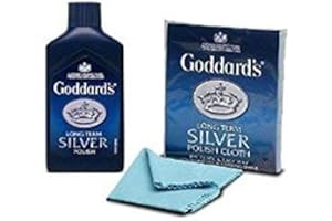 GODDARDS POLISHING KIT Long Term Silver Gold Polish Cloth & 125ML Silver Polish Cleaner Jewellery Easy Cleaning POLISHING by Unknown