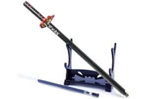 hanaiette 1 stylo à encre gel Demon Slayer modèle d'arme pour cadeau, collection, écriture avec support d'épée de recharge de stylo (Kamado Tanjirou 3)