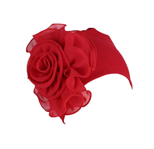 Boboder Chapeau de Beanie pour Femmes Doux Grande Fleur Cape de la Chimio Cap Turban élastique d'enveloppe de tête pour la Perte de Cheveux, la Protection des Cheveux