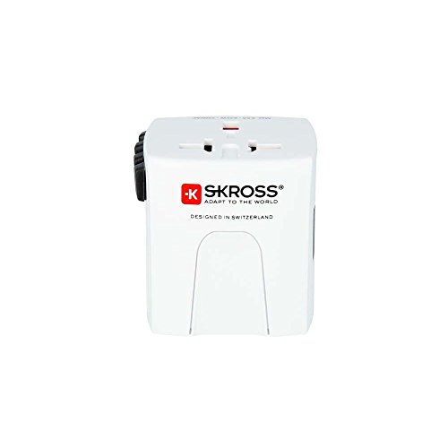 SKROSS Reiseadapter MUV Micro Steckdoseneingang für: Euro, USA/Japan, Australien/China, UK - 3