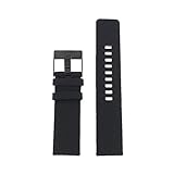 Diesel Uhrband Wechselarmband LB-DZ1133 Ersatzband DZ1133 Uhrenarmband Leder 24 mm schwarz
