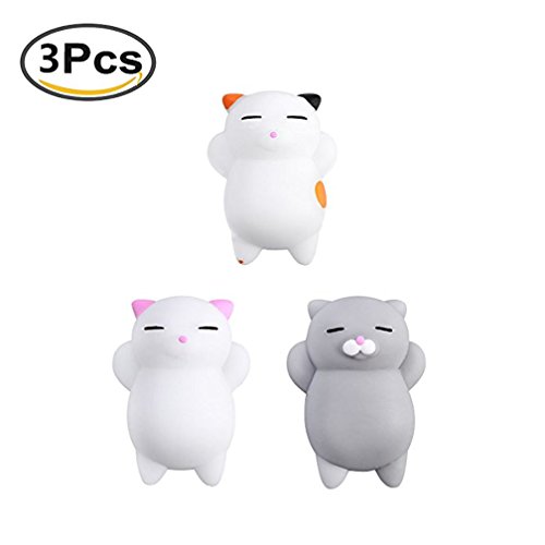 Mignon chat squishy anti stress squishy slow rising toys squeeze jouet jouets de soulagement du stress