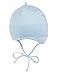 Maximo Baby-Boys Baby Hat with Strings Plain Hat, Blue (Light Blue), Newborn (Manufacturer Size:37)