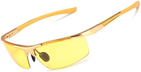 Soxick Safety Glasses Driving Glasses Reduce the Headlight Increase the Brightness Special for Raining and Cloudy day Suitable for Fishing Cycling Bicycle and Shooting