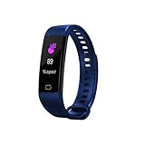 JTY Fitness Tracker,Wasserdicht IP68 Fitness Armband mit Pulsmesser Farbbildschirm Smartwatch Aktivitätstracker Pulsuhren Schrittzaehler Uhr Smart Watch Fitness Uhr für Damen Herren,Blue