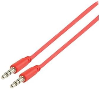 Glaxio® 1m 3.5mm Jack to Jack Audio Cable for Hitachi, Jensen MP3 Player (Red