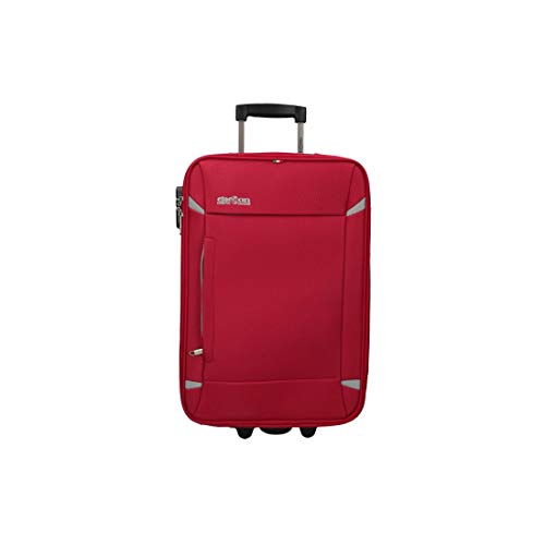 Preisvergleich Produktbild CLACSON Halbstarre Trolley-Koffer rot Handgepäck-Kabine VS406