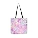Produktbild Rosa galaxy raum sterne druck leinwand tote handtasche umhängetasche crossbody taschen geldbörsen für männer und frauen einkaufen tote