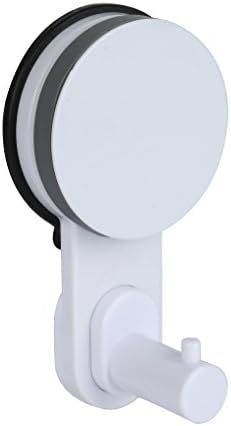 Lonior Suction Cup Hook Plastic Coat Hat Robe Towel Hanger Waterproof Wall Hook for Bathroom Kitchen Room