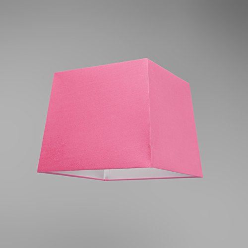 QAZQA Klassisch / Antik / Landhaus / Vintage / Rustikal / Modern / Polyester Lampenschirm 30cm quadratisch rosa , Quadratisch konisch Schirm Pendelleuchte - 3