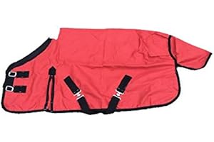 Cwell Equine Mini Lightweight Turnout Shetland Rug Pony Rug Foal Rug No Fill RUST Colour (4 Feet)