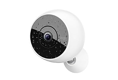 Logitech Circle 2 - Caméra de Surveillance Wifi Intérieur/Extérieur, Résistante aux Intempéries (Vision Nocturne, Détection de Personnes, Enregistrement sur 24 Heures)