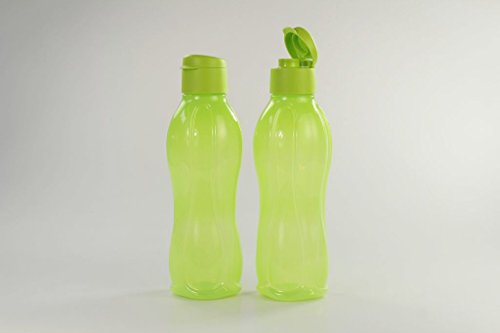 TUPPERWARE To Go Eco 1 L limette (2) Trinkflasche Ökoflasche Öko EcoEasy 16909