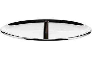 Alessi edo | PU200/16 - Coperchio in Acciaio Inox, Pomolo in Acciaio Inox con Rivestimento in PVD, Marrone