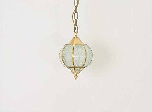 Preisvergleich Produktbild MJK Pendelleuchten, Kronleuchter Küche Wohnzimmer Schlafzimmer Wein Einfache Glas Kronleuchter Single Head Copper European Chandelier