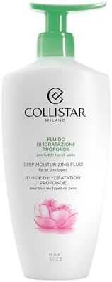 Collistar Fluido Idratazione Profonda, Crema Corpo Idratante fino a 72h, Rafforza la Barriera Cutanea, Texture Leggera, Adatto a Tutti i Tipi di Pelle, 400 ml
