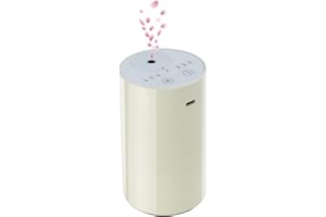 ‎CAVIR Cavir Wasserloser Diffusor für ätherische Öle, tragbare Mini Duft Luftmaschine Aromatherapie Zerstäubende Diffusor USB geladen 1/2/3H/Zeit Aus 3 Nebel Niveau für Home Room Autos Büro-Weiß