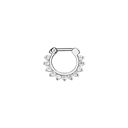 LUFA Frauen AAA Zircon Zink Legierung Piercing Nase Hoop Ring Nicht allergische Piercing Septum Schmuck