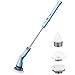 Produktbild Homitt Spin Scrubber elektrische Reinigungsbürste, drahtlos, mit 3 einstellbar Bürstenköpfe und 1 Verlängerungsstange, Multifunctional Bürste Schrubben, aufladbar, mit Haken zu hängen