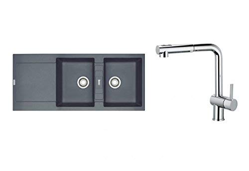 Preisvergleich Produktbild Franke Maris MRG621 Set mit Mischbatterie, Graphit Rubin, Graphit