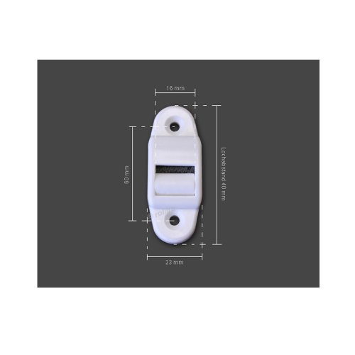 Gurtführung (Mini-Ausführung – bis 14mm Gurtbreite) mit Bürste - 2