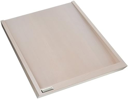 Artelegno Solid Beech Wood Serving Tray, Luxurious Italian Roma Collection by Master Craftsmen, Eco-Friendly, Whitewash Finish, Large