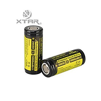 Preisvergleich Produktbild XTAR 26650 5000mAh 3.6V geschützter Lithium-Ionen-Akku