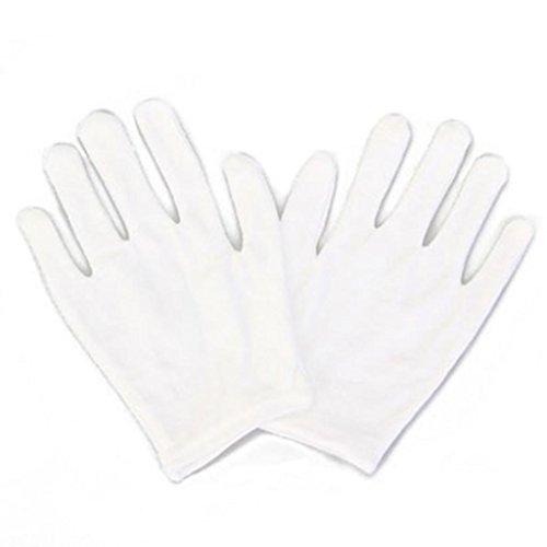Carlo Capellini 10 Pairs White Gloves Health Music Canvas Beauty Work Liner