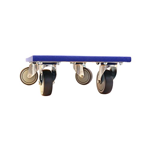 Richel 2 Profi Möbelroller für Möbel, Kartons, Plattengröße mit 4fach Verschraubung der 360 Grad Lenkrollen, 2 Stück, 600x350x115 cm, blau, 81167150002 - 4