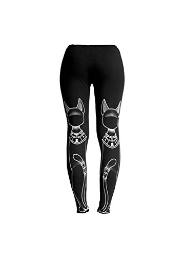 Killstar Bast Gothic Occult Egyptian Cat Full Length Leggings Black XL