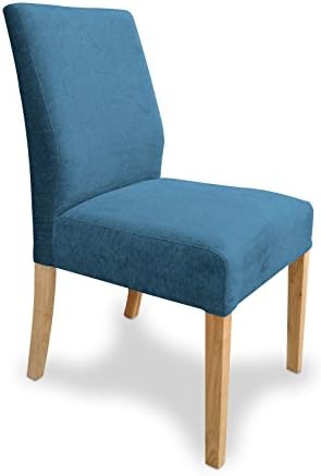 Sherman Kumma Teal Fabric Dining Chair (Pair)