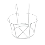 Color blanco. Material: Metal Tamaño del soporte: Aprox. 16 x 14 x 10 cm.