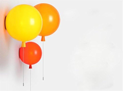 WD Color Balloon Light Modern Simple Creative Restaurant Bedroom Light Bar Bar Ceiling Light Led Child Room Light , E27-9W-200 Large,e27-9w-200 large