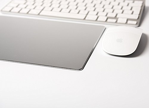 Mousepad kompatibel mit Apple iMac passenden hellgrau silber Farbe, rutschfeste Mauspad