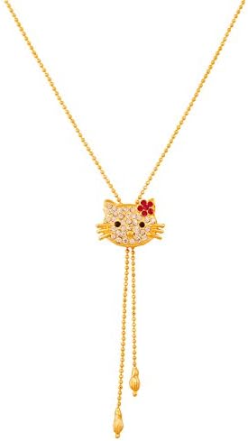 TouchstoneModern and Stylish Lariat Pendant Rhinestones Studded Designer Jewellery for Women